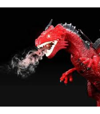 Dinozauras su garso ir ugnies efektu valdomas pulteliu